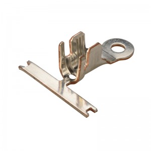 OEM estampado terminal de clip de acero con resorte de metal